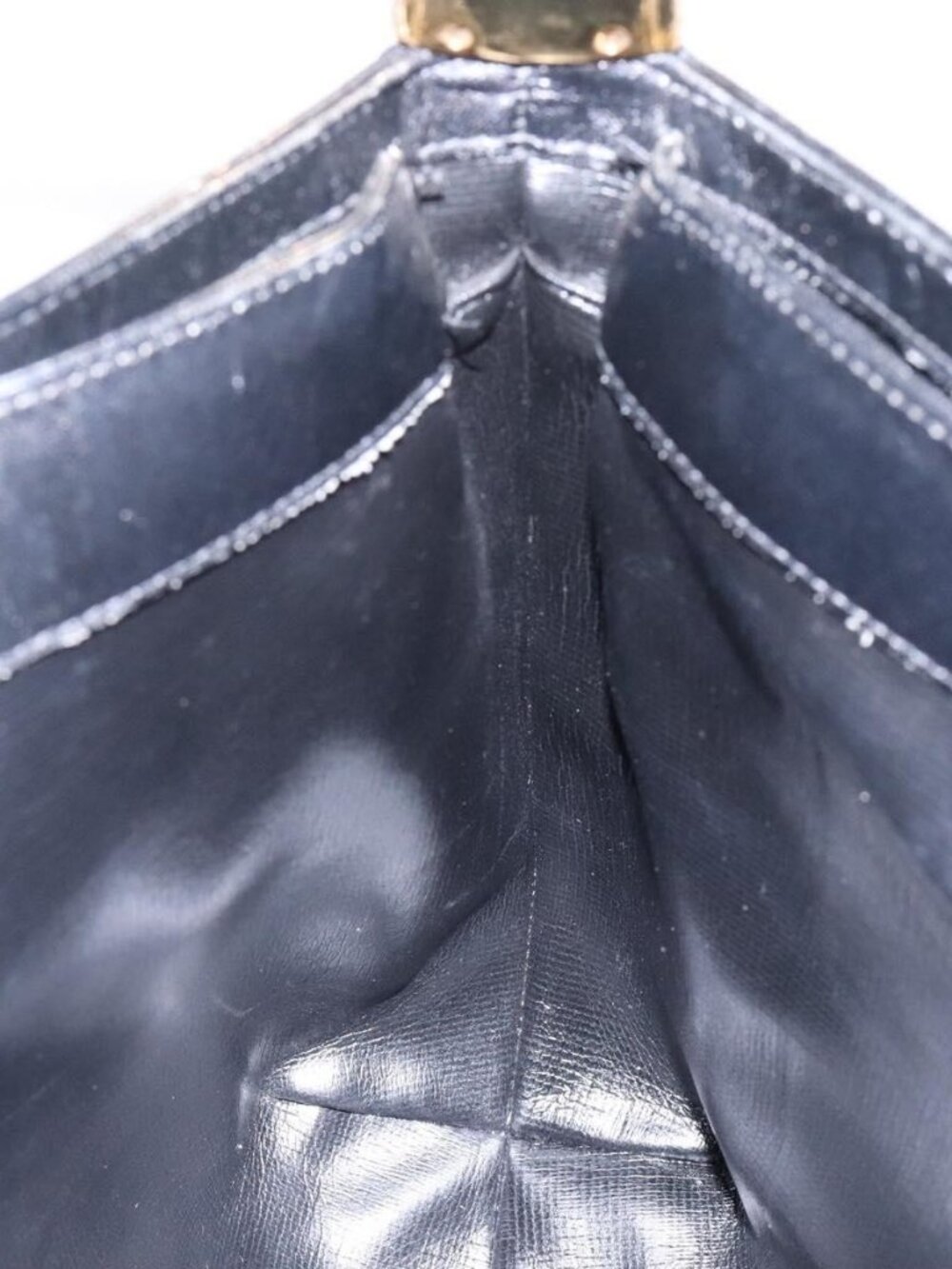 Authentic GIVENCHY Shoulder Bag Leather Black Gold - Picture 8 of 16